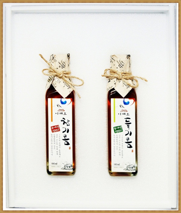 우리네1호(국산참기름180ml+국산들기름180ml)2입