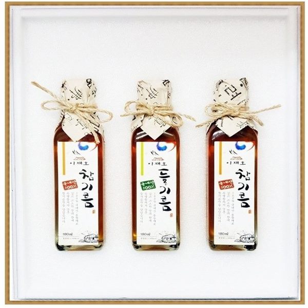 우리네3호(국산참기름180ml+국산참기름180ml+국산들기름180ml)3입